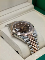 NEW 2026 Rolex Datejust 41mm 126331 Two-Tone Chocolate Diamond Dial