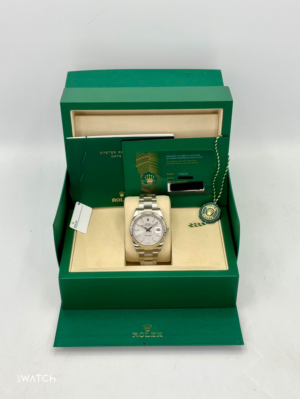 2025 Rolex Datejust 41mm 126334 Stainless Steel Oyster Silver Dial