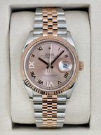 2025 Rolex Datejust 36mm 126231 Two-Tone Jubilee Rosé Diamond Dial