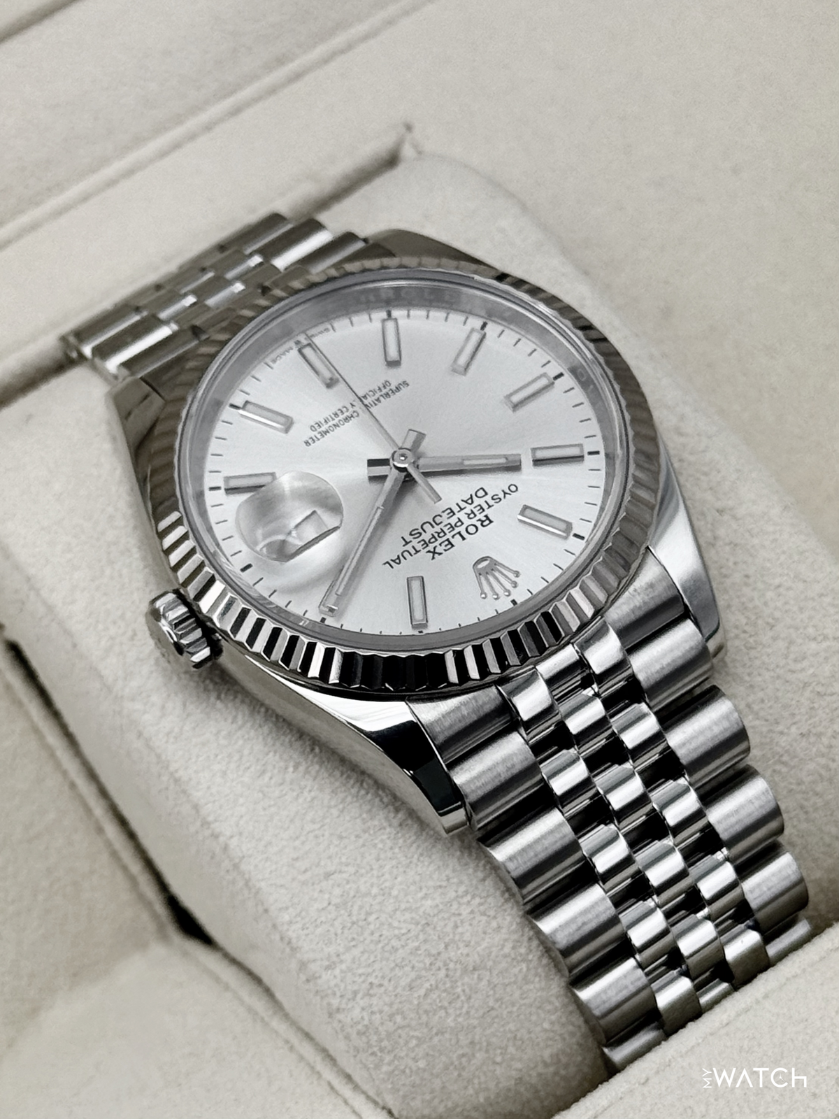 2021 Rolex Datejust 36mm 126234 Stainless Steel Jubilee Silver Dial