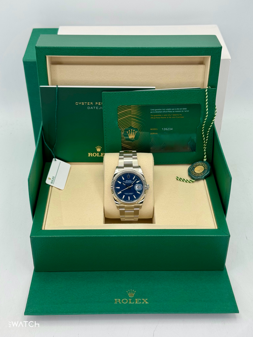 NEW 2025 Rolex Datejust 36mm 126234 Stainless Steel Oyster Blue Dial