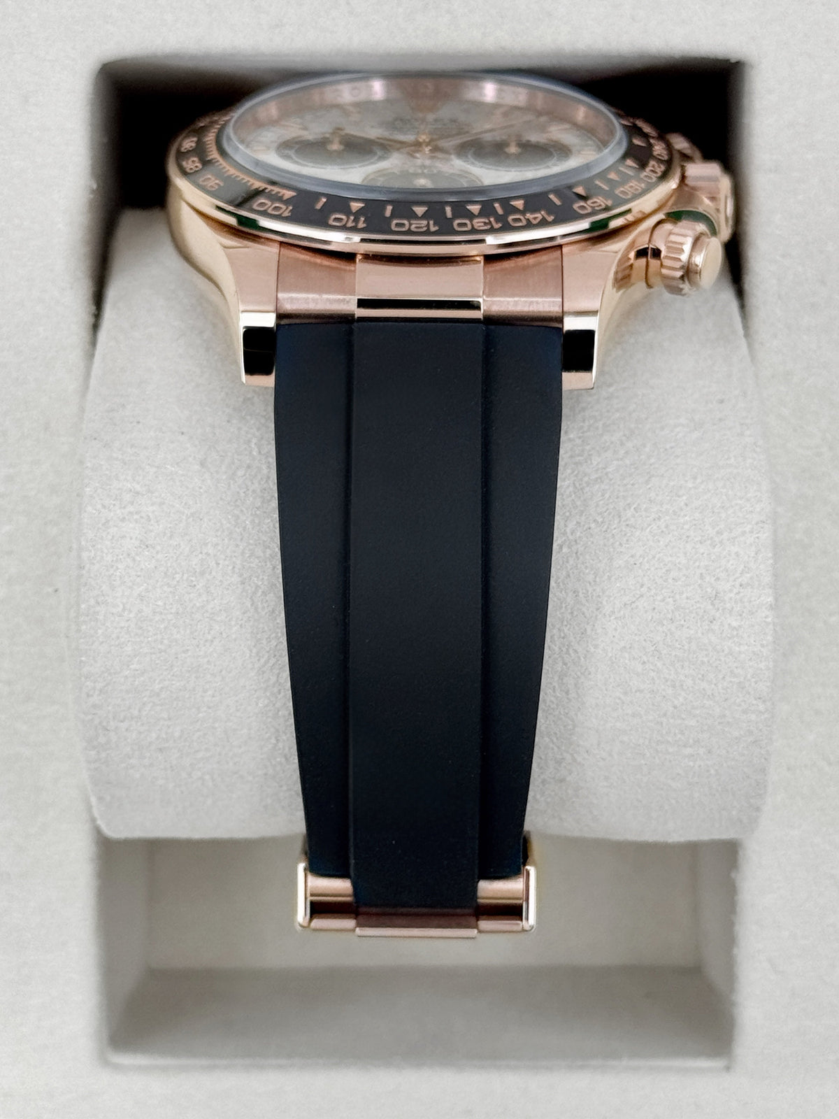 2026 Rolex Daytona 40mm 126515LN Rose Gold Oysterflex Meteorite Dial