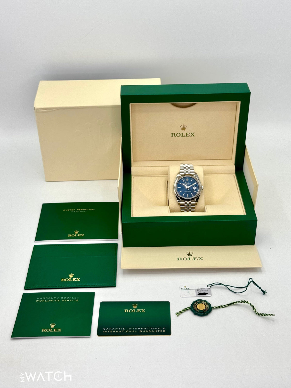 2024 Rolex Datejust 41mm 126334 Stainless Steel Jubilee Blue Dial