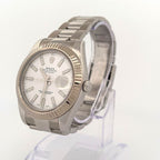 2013 Rolex Datejust II 41mm 116334 Oyster White Stick Dial