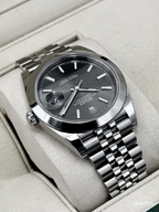 2024 Rolex Datejust 41mm 126300 Stainless Steel Jubilee Rhodium Dial
