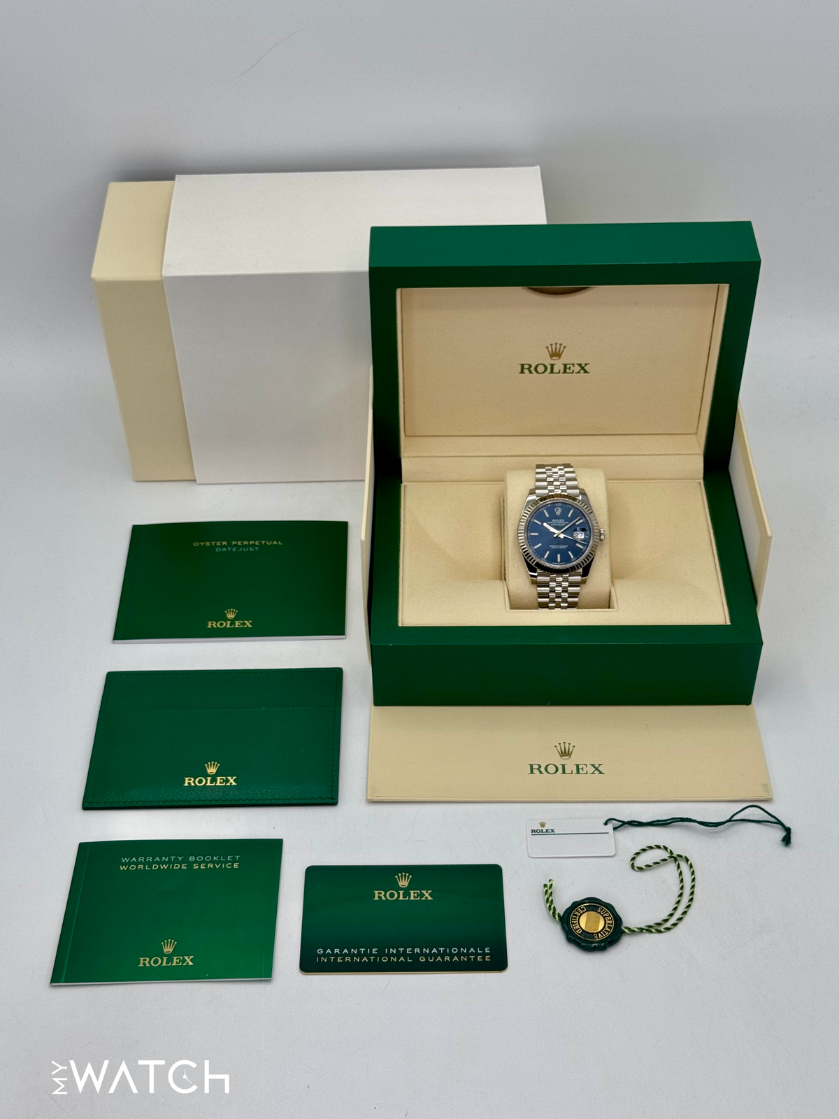 2022 Rolex Datejust 41mm 126334 Stainless Steel Jubilee Blue Dial