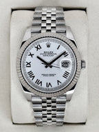 NEW 2026 Rolex Datejust 41mm 126334 Stainless Steel Jubilee White Roman Numeral Dial