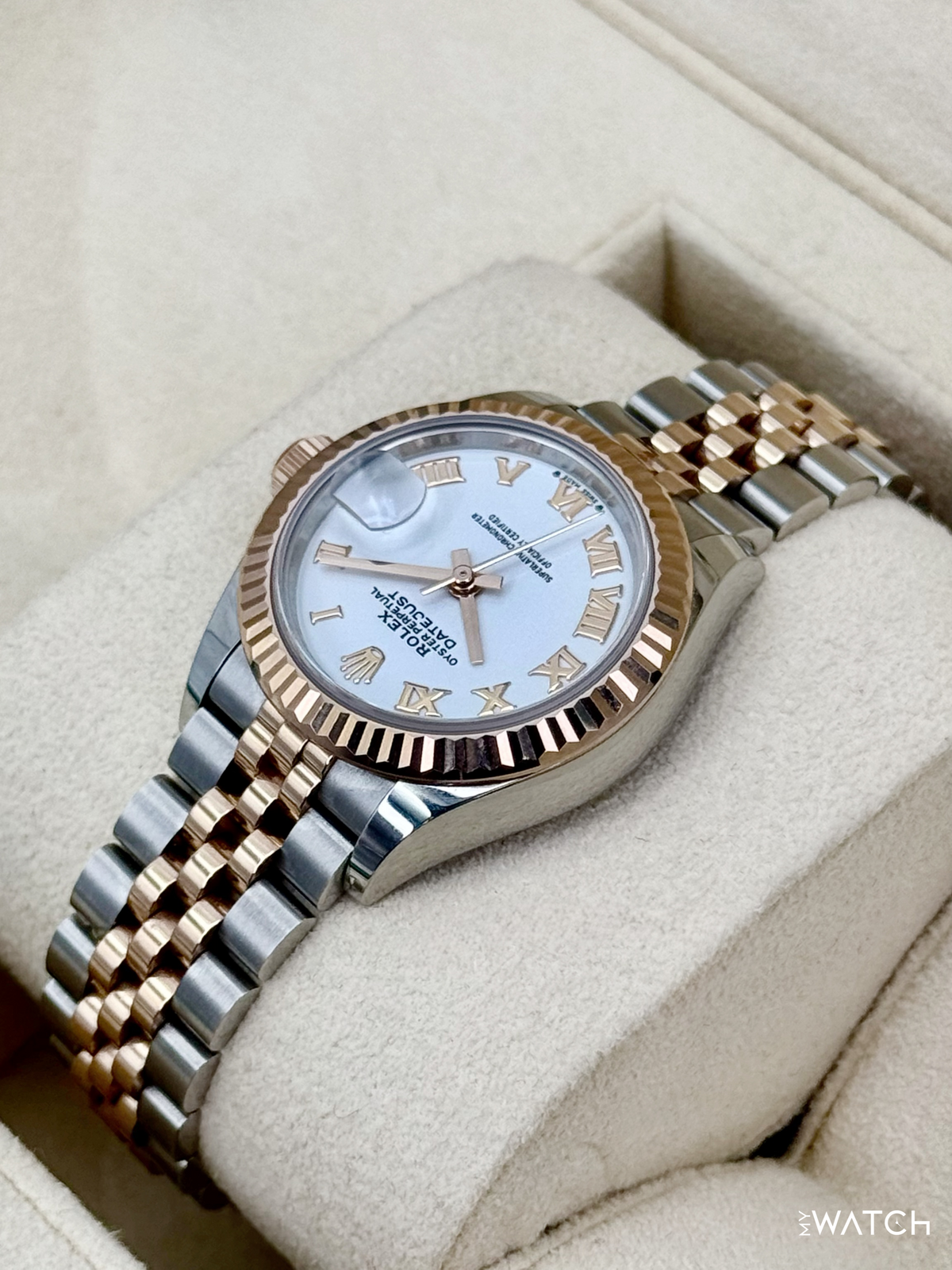 2023 Rolex Lady-Datejust 28mm 279171 Two-Tone Jubilee White Dial