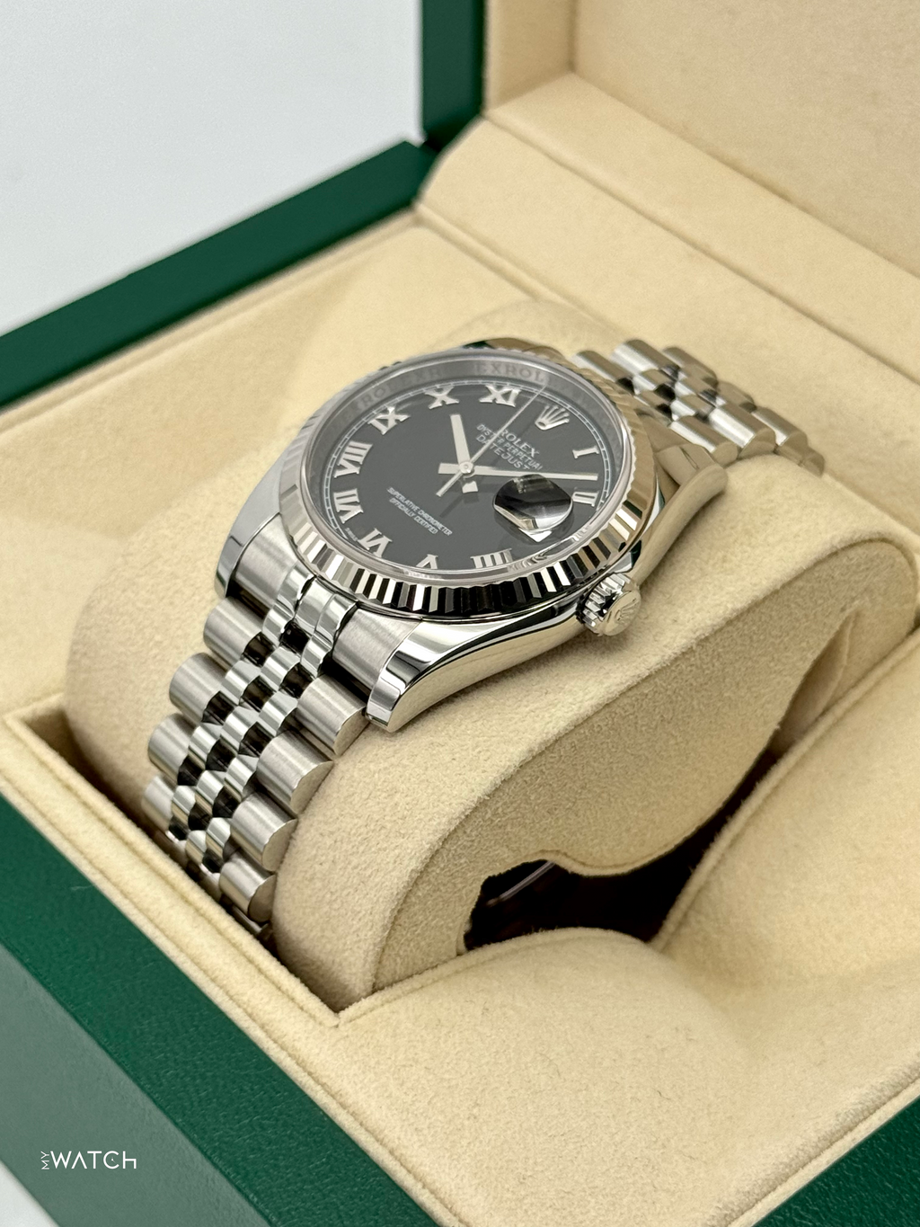 2016 Rolex Datejust 36mm 116234 Stainless Steel Jubilee Black Dial