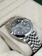 2023 Rolex Datejust 41mm 126300 Stainless Steel Jubilee Rhodium Dial