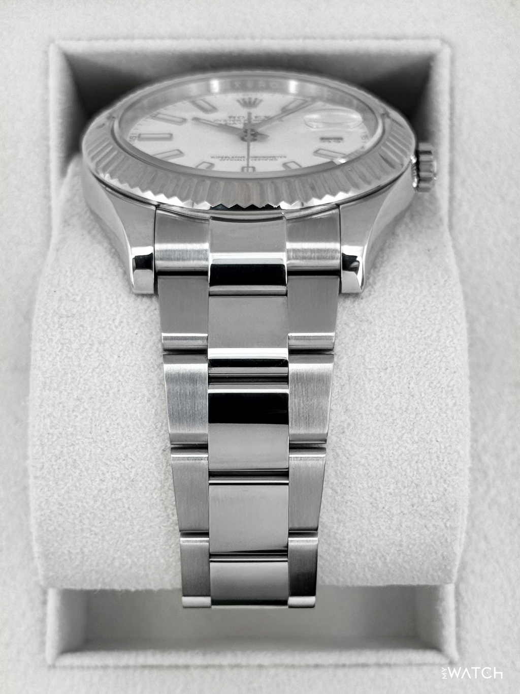 2016 Rolex Datejust II 41mm 116334 Stainless Steel Oyster White Dial