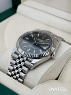 2020 Rolex Datejust 41mm 126334 Stainless Steel Jubilee Rhodium Dial