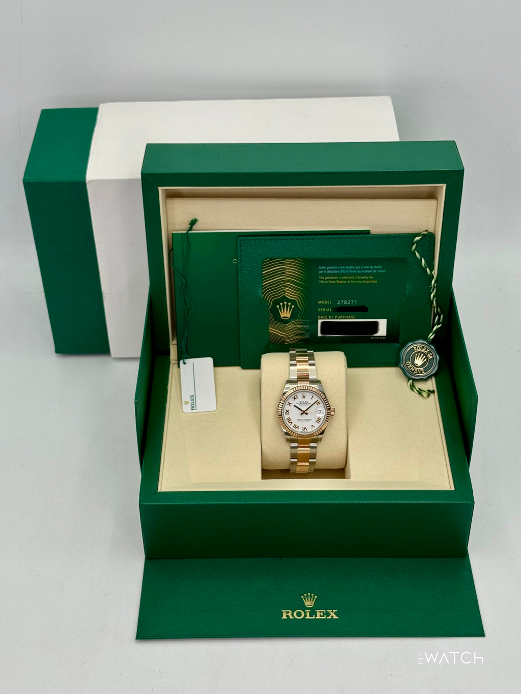 NEW 2025 Rolex Ladies Datejust 31mm 278271 Two-Tone Oyster White Dial