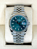 NEW 2023 Rolex Datejust 36mm 126234 Stainless Steel Jubilee Green Dial
