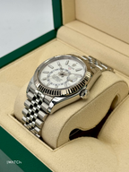 2025 Rolex Sky-Dweller 42mm 336934 Stainless Steel Jubilee White Dial
