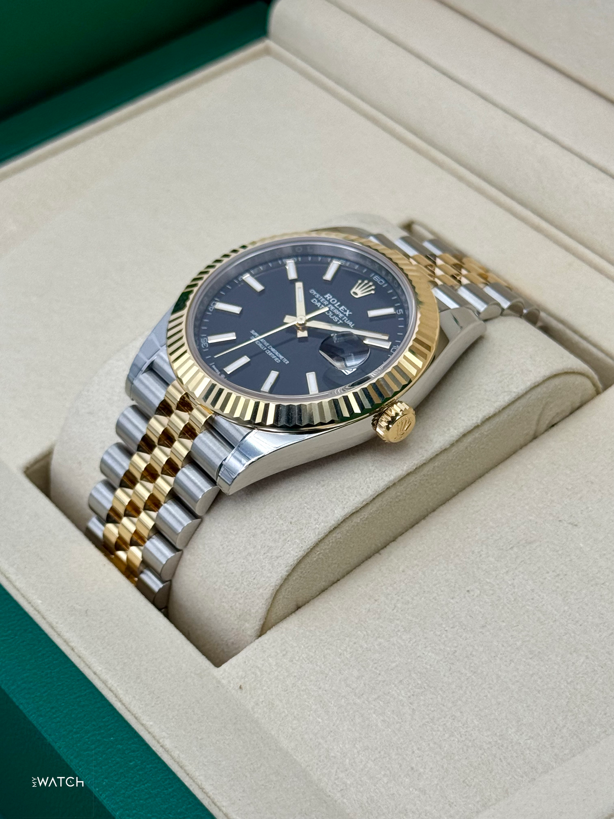 NEW 2025 Rolex Datejust 41mm 126333 Two-Tone Jubilee Black Dial (STICKERED)
