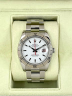 2005 Rolex Datejust Turn-O-Graph 36mm 116264 Oyster White Dial