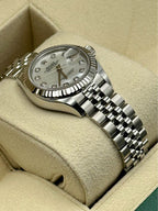 NEW 2022 Rolex Ladies Datejust 28mm 279174 Diamond Mother of Pearl Dial