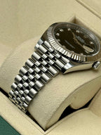 2019 Rolex Datejust 41mm 126334 Jubilee Black Diamond Dial