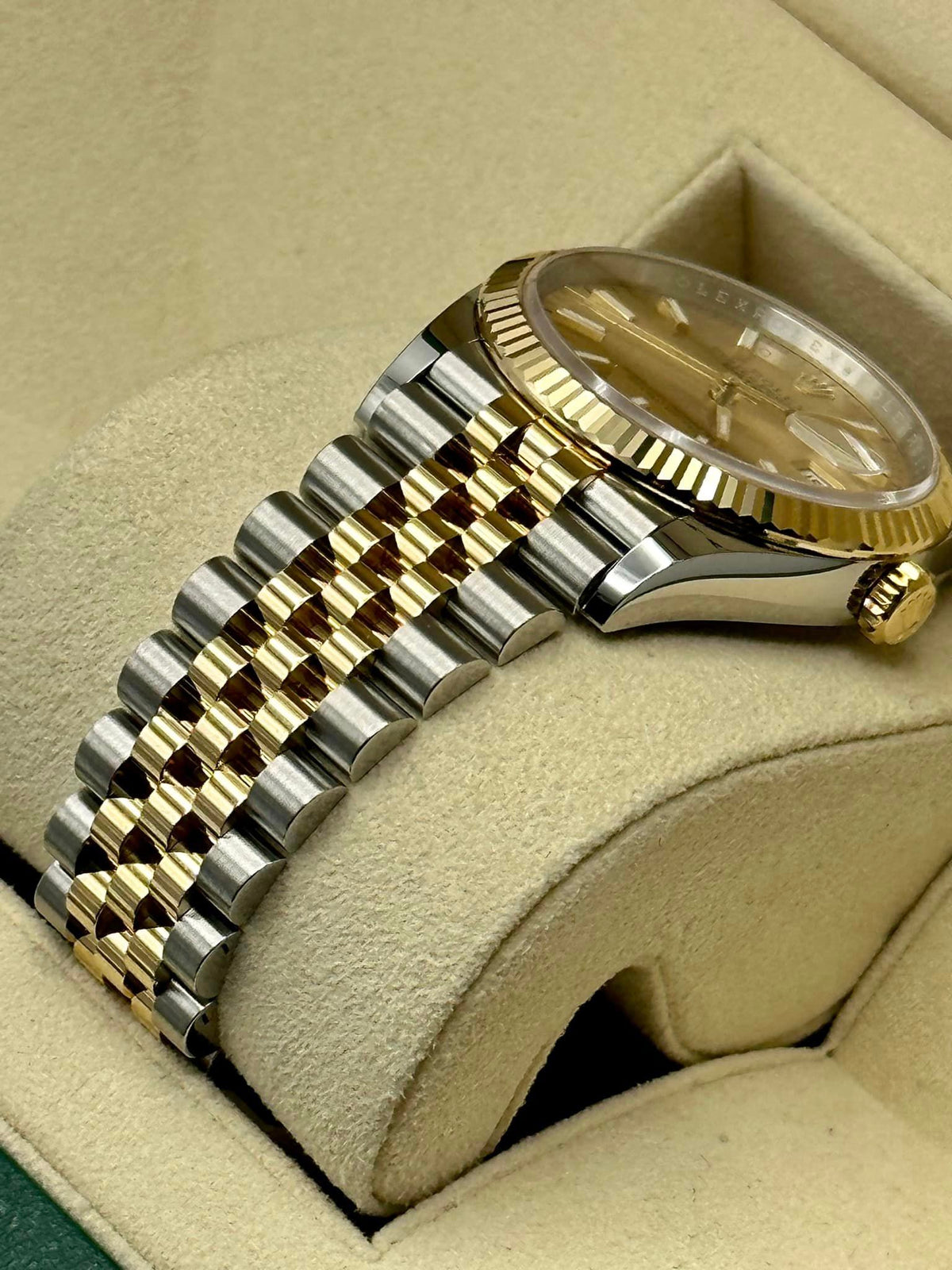 2022 Rolex Datejust 36mm 126233 Two-Tone Jubilee Champaign Stick Dial