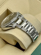 Rolex Datejust 41mm 126300 Diamonds Oyster Black Stick Dial