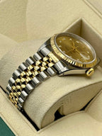Rolex Datejust 36mm 16233 Two-Tone Jubilee Champagne Diamond Dial