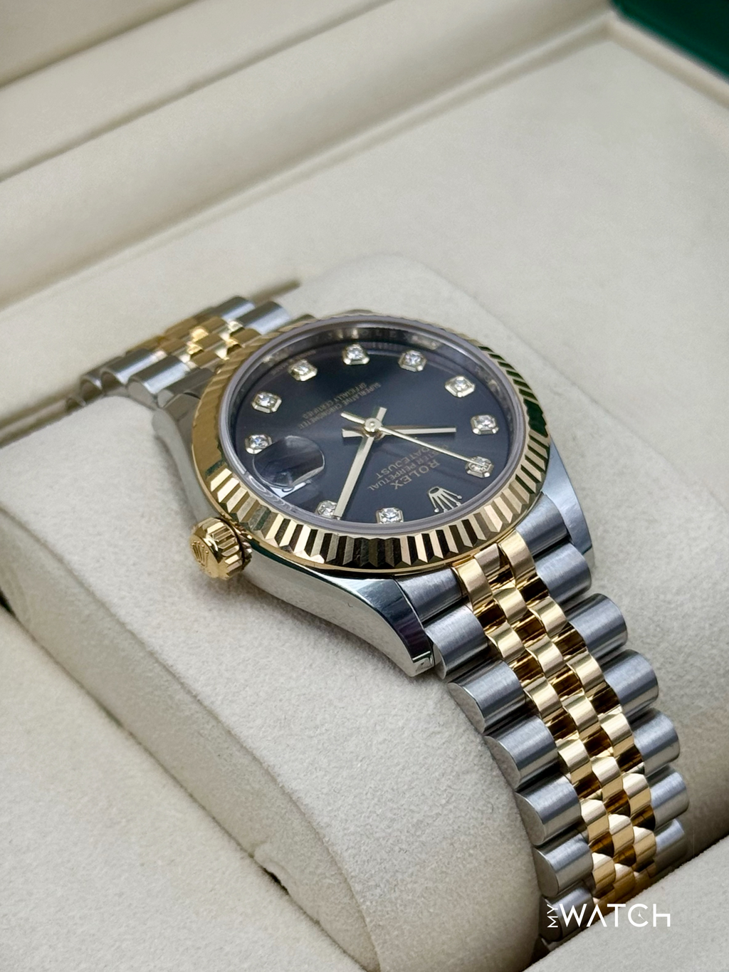 NEW 2025 Rolex Lady Datejust 31mm 278273 Two-Tone Dark Grey Diamond Dial