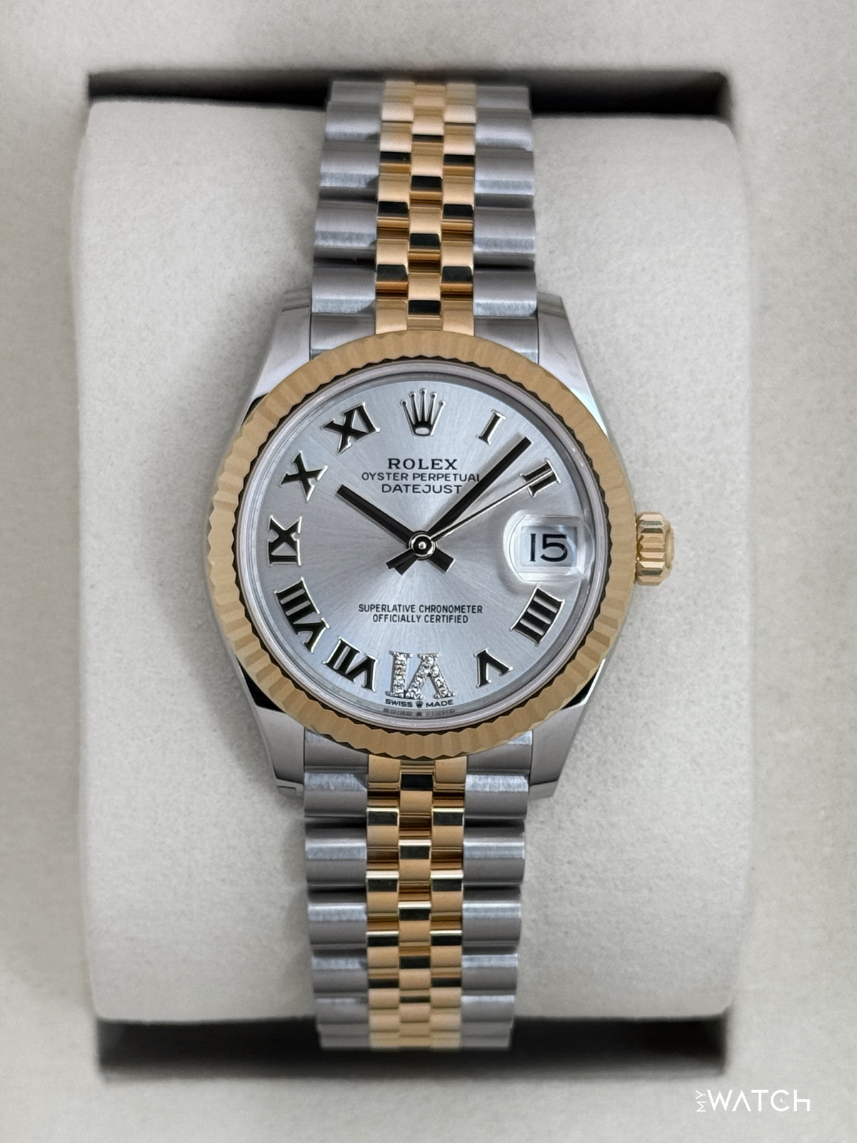 NEW 2026 Rolex Datejust 31mm 278273 Two-Tone Jubilee Silver Diamond