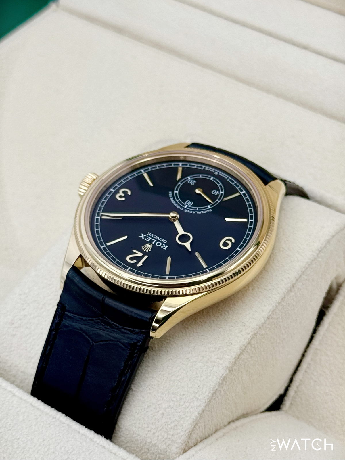 2025 Rolex 1908 39mm 52508 Yellow Gold Black Dial