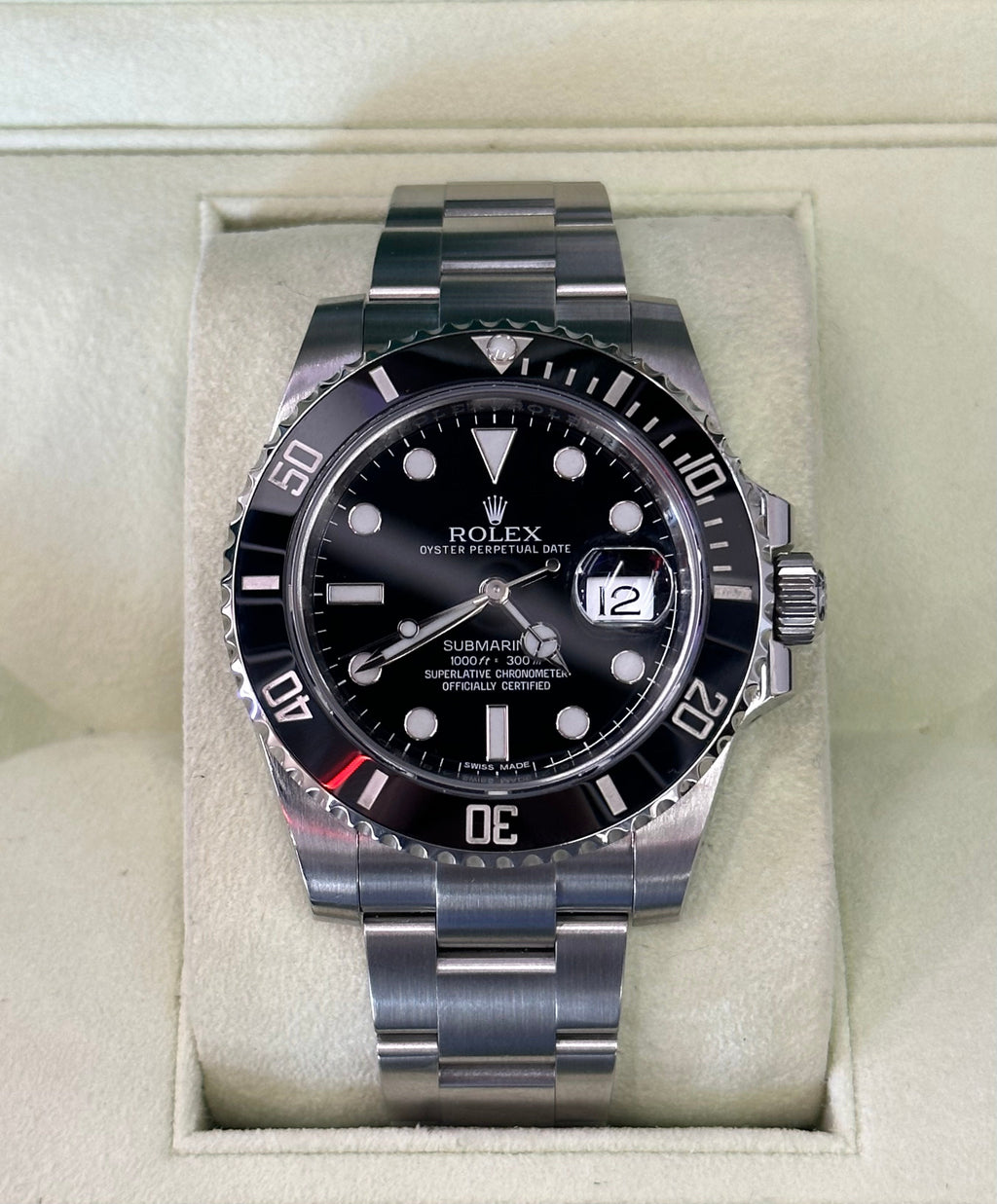 2013 Rolex Submariner Date 40mm 116610 Oyster Black Dial