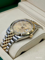 NEW 2026 Rolex Datejust 41mm 126333 Two-Tone Jubilee Champagne Diamond Dial