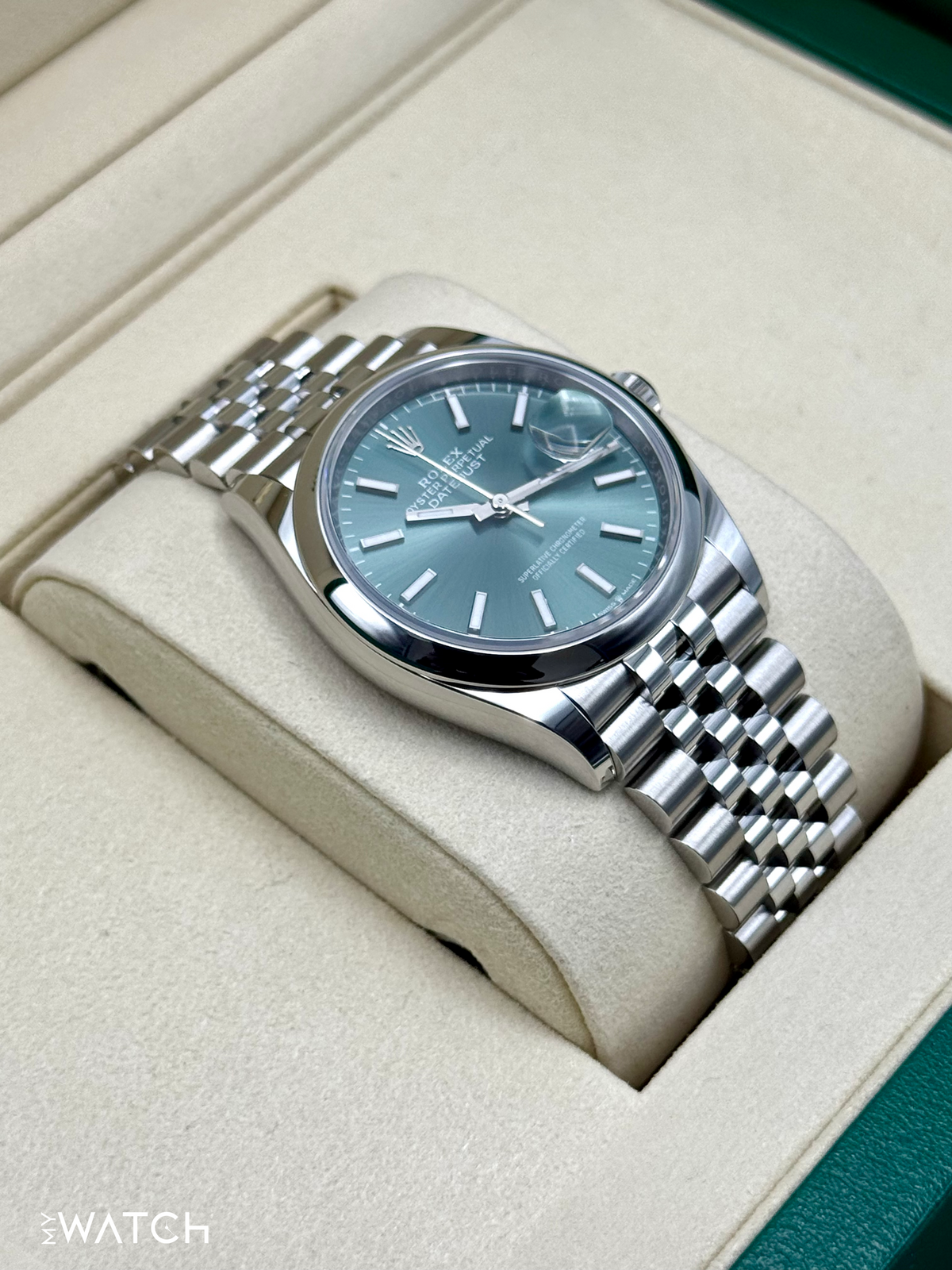NEW 2026 Rolex Datejust 36mm 126200 Stainless Steel Jubilee Green Dial