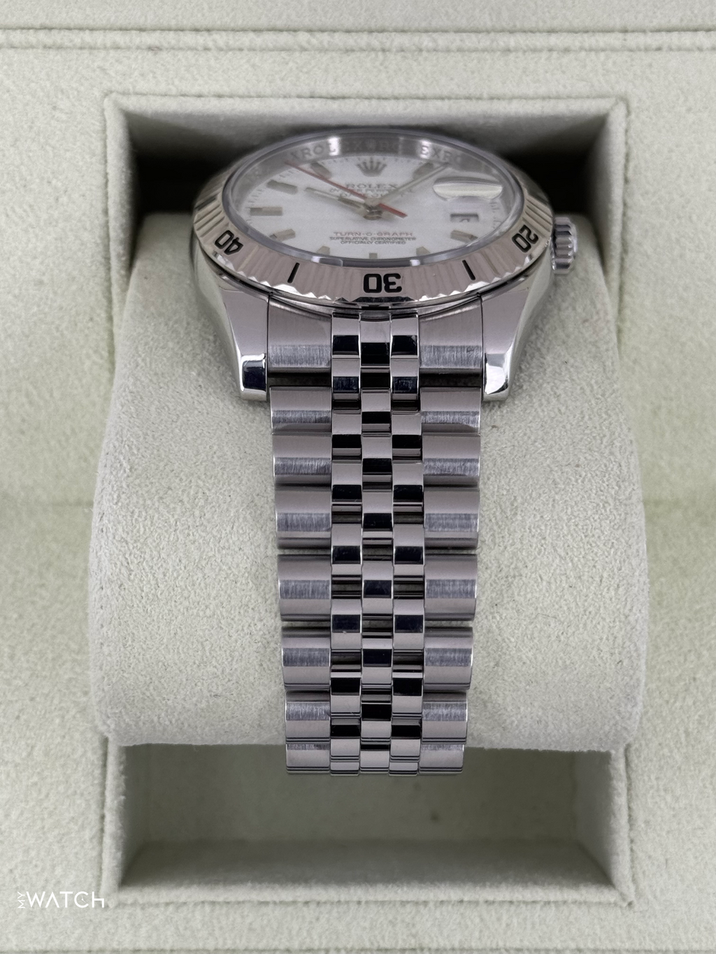 2014 Rolex Datejust Turn-O-Graph 36mm 116264 Jubilee White Dial