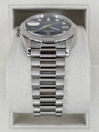 2024 Rolex Day-Date 36mm 128239 Presidential White Gold Blue Ombre Diamond Dial