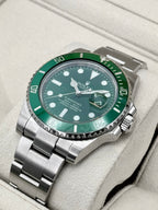 2015 Rolex Submariner Hulk 40mm 116610LV Green Dial