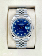 NEW 2026 Rolex Datejust 41mm 126334 Stainless Steel Jubilee Blue Diamond Dial