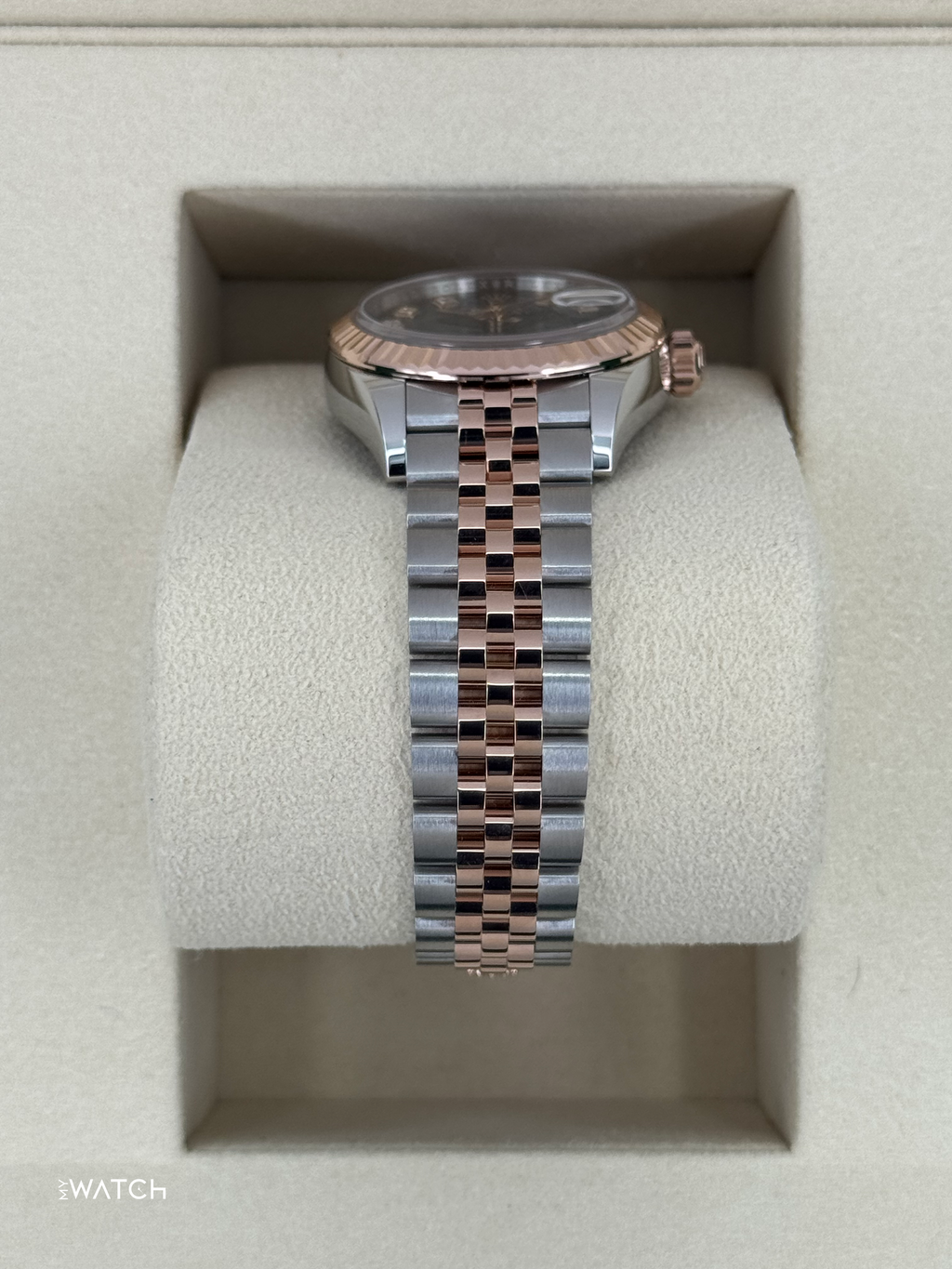 NEW 2025 Rolex Ladies Datejust 28mm 279171 Two-Tone Green Diamond Dial