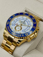 2022 Rolex Yacht-Master II 44mm 116688 18K Yellow Gold White Dial