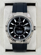 2024 Rolex Sky-Dweller 42mm 336239 White Gold Oysterflex Black Dial