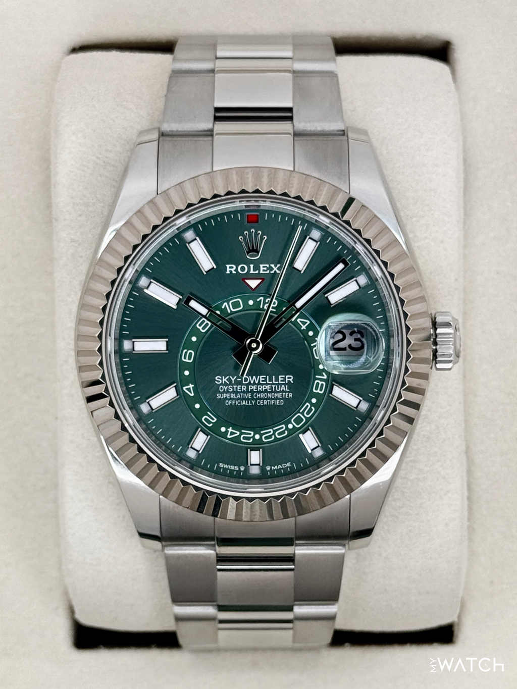 2025 Rolex Sky-Dweller 42mm 336934 Oyster Green Dial