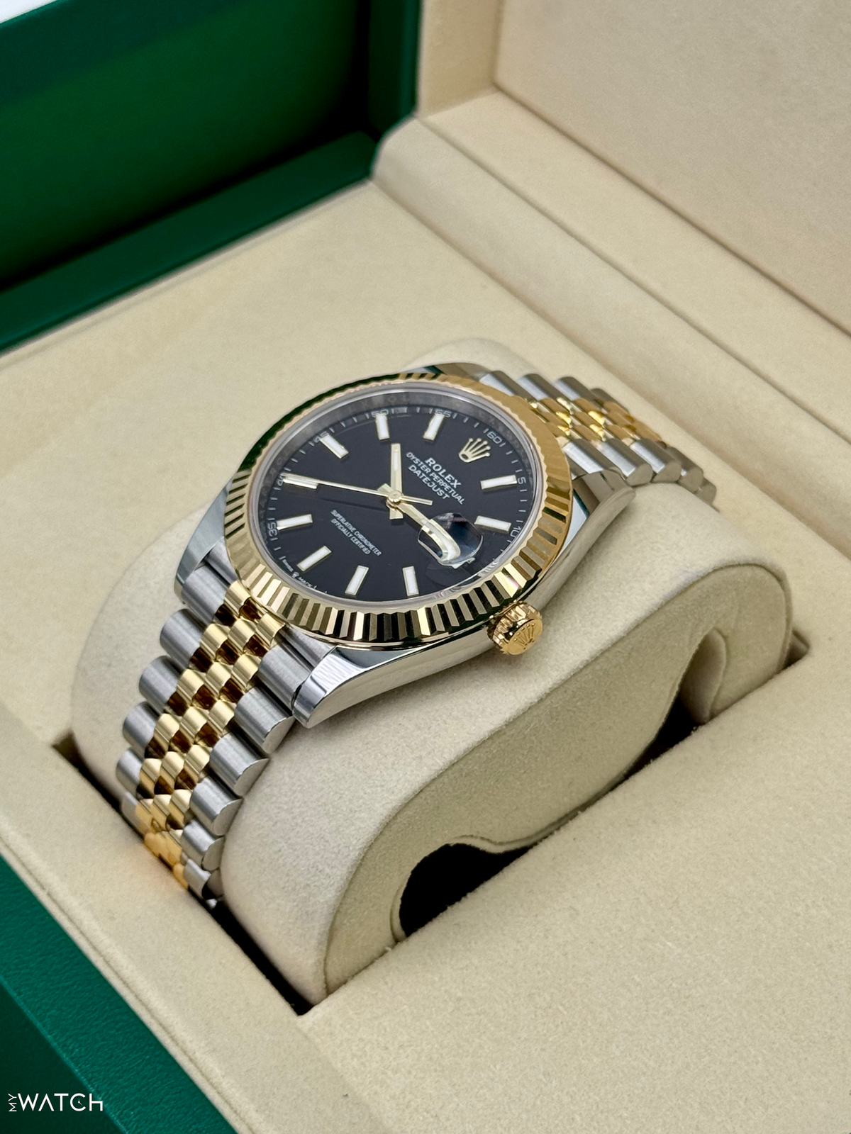 NEW 2025 Rolex Datejust 41mm 126333 Two-Tone Jubilee Black Dial (STICKERED)