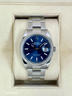 NEW 2025 Rolex Datejust 36mm 126200 Stainless Steel Oyster Blue Dial