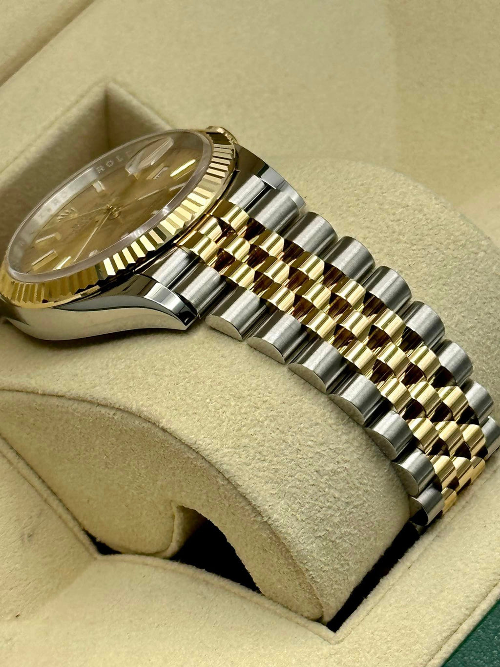 2022 Rolex Datejust 36mm 126233 Two-Tone Jubilee Champaign Stick Dial