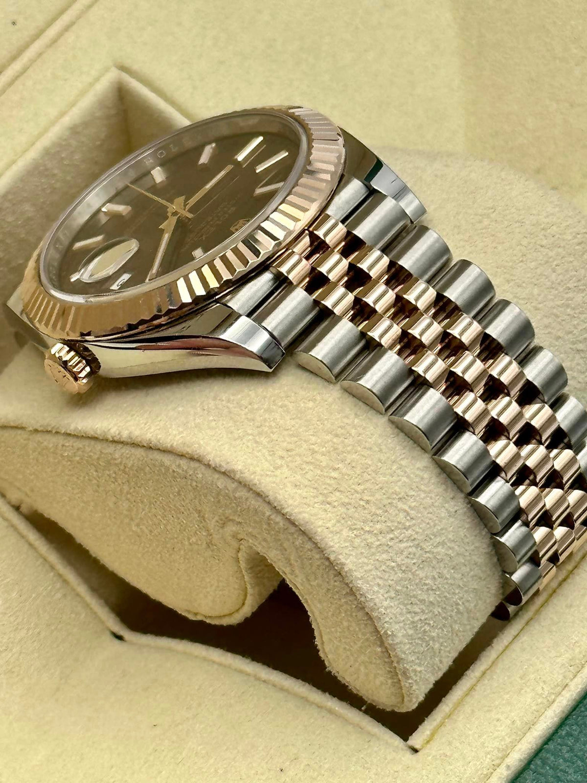 2020 Rolex Datejust 41mm 126331 Two-Tone Rose Gold Chocolate Dial