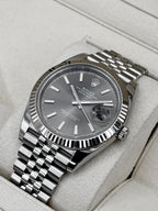 2021 Rolex Datejust 41mm 126334 Stainless Steel Jubilee Rhodium Dial