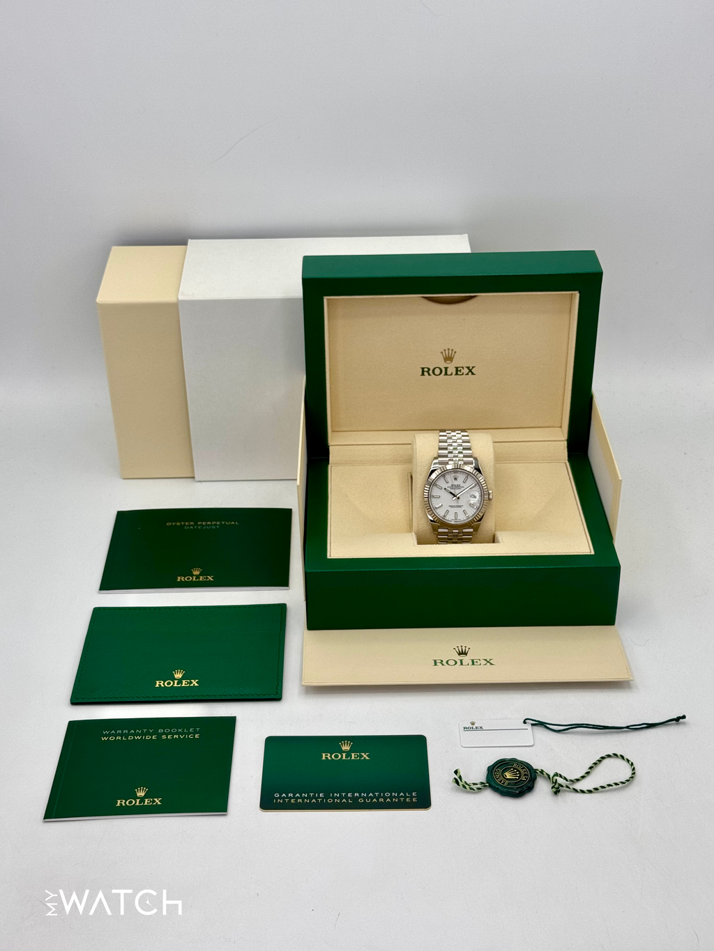 2021 Rolex Datejust 41mm 126334 Stainless Steel Jubilee White Dial