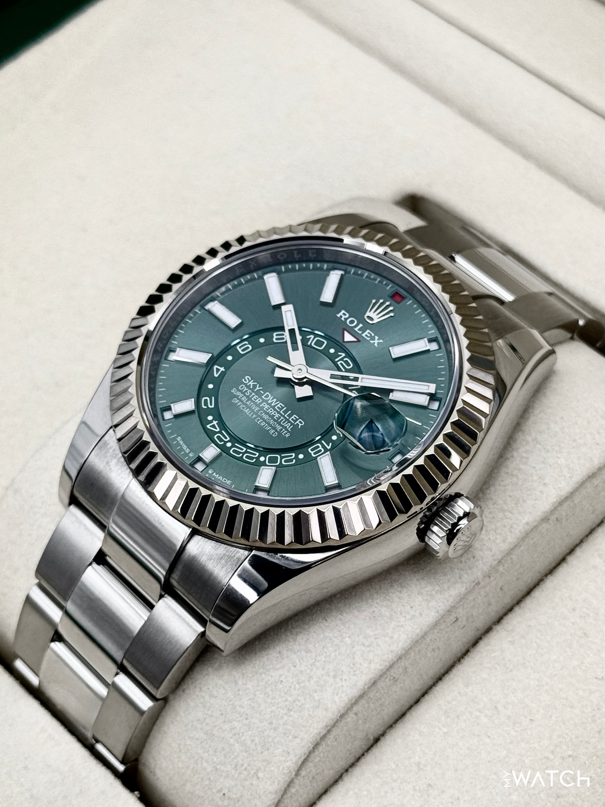 2025 Rolex Sky-Dweller 42mm 336934 Oyster Green Dial