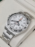 NEW 2026 Rolex Explorer II 42mm 226570 Stainless Steel Polar White Dial (NEW STYLE CARD)