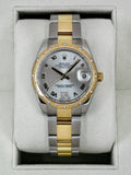 2011 Rolex Datejust 31mm 178343 Two-Tone Oyster Silver Dial