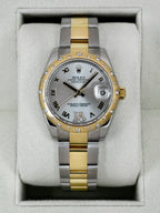 2011 Rolex Datejust 31mm 178343 Two-Tone Oyster Silver Dial